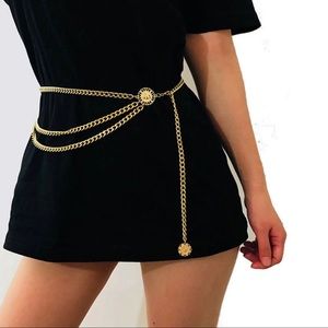 3/$30 ❤️ Gold Plate Chain Waist Belt
